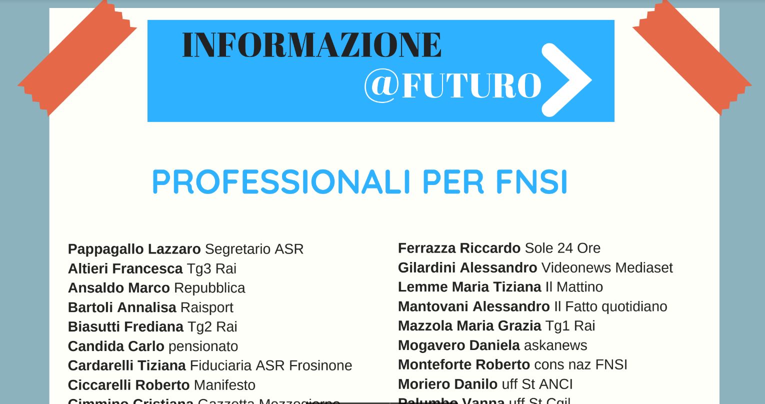 Lista candidati informazione futuro FNSI